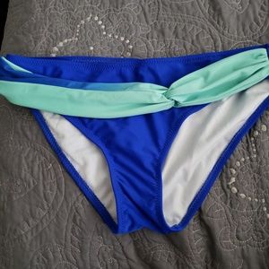 Blue bikini bottoms
